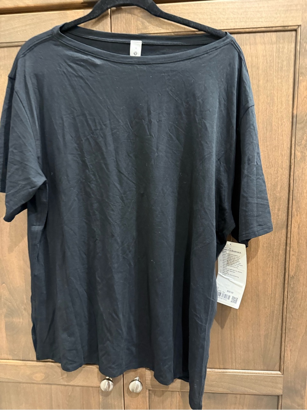NWT LULULEMON Black Short-Sleeve Crewneck T-Shirt